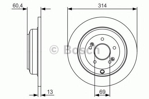 BOSCH 0986479V15 гальмівний диск