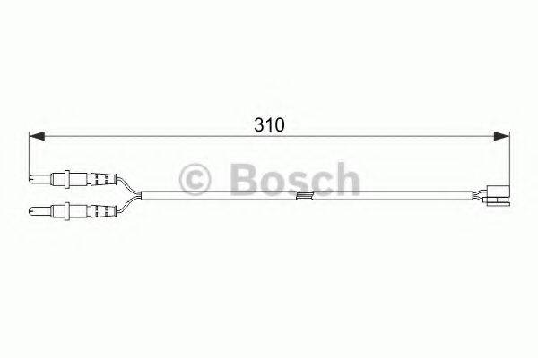 BOSCH 1987474519 Сигналізатор, знос гальмівних колодок