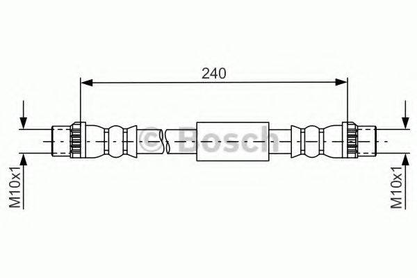 BOSCH 1987481666 Гальмівний шланг