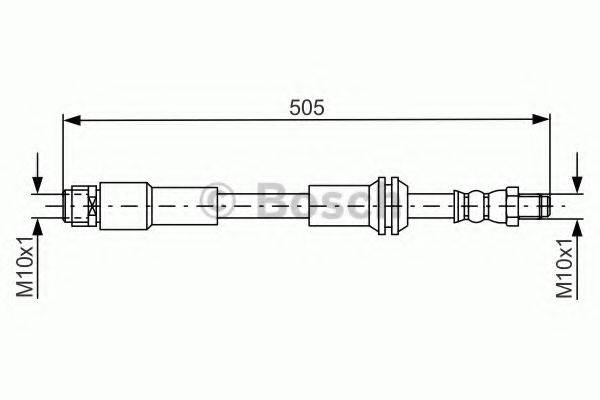 BOSCH 1987481675 Гальмівний шланг