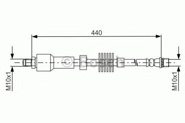 BOSCH 1987481688 Гальмівний шланг
