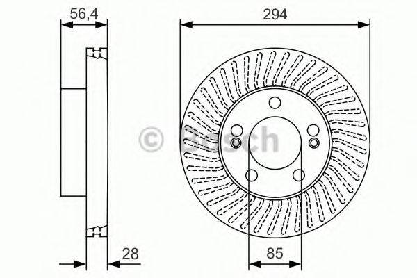 BOSCH 0986479C31 гальмівний диск