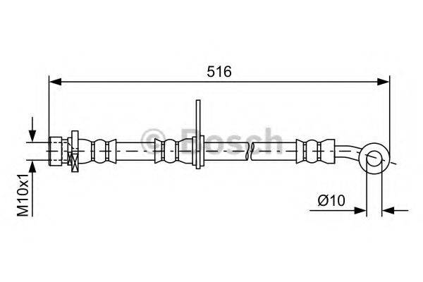 BOSCH 1987481730 Гальмівний шланг