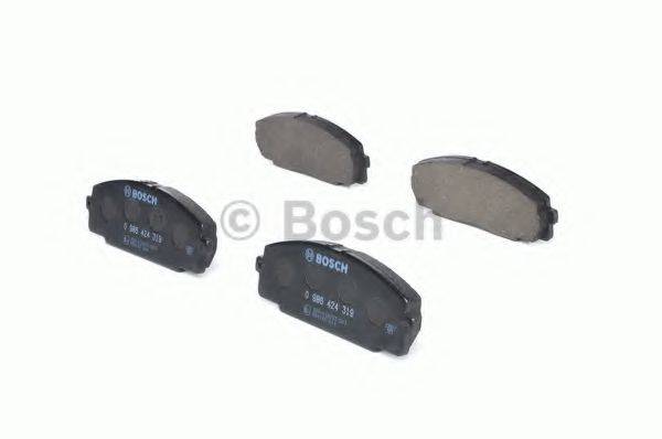 BOSCH 0986424319 Комплект гальмівних колодок, дискове гальмо