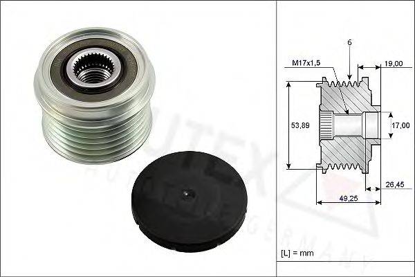 AUTEX 654818 Механізм вільного ходу генератора