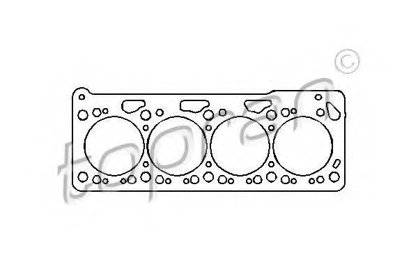 TOPRAN 100539 Прокладка, головка циліндра