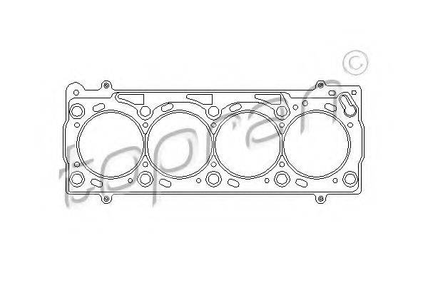 TOPRAN 110334 Прокладка, головка циліндра