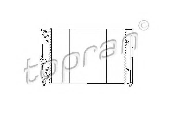 TOPRAN 102572 Радіатор, охолодження двигуна