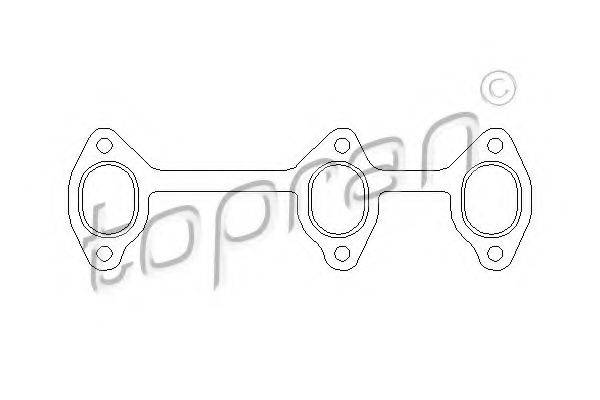 TOPRAN 110027 Прокладка, випускний колектор