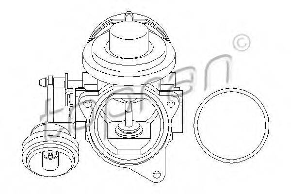 TOPRAN 110872 Клапан повернення ОГ