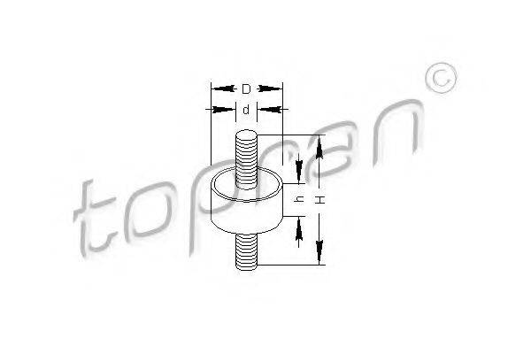 TOPRAN 108765 Кронштейн, паливний насос