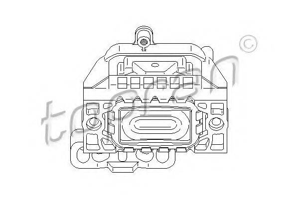 TOPRAN 111897 Підвіска, двигун
