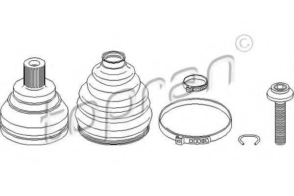 TOPRAN 111720 Шарнірний комплект, приводний вал
