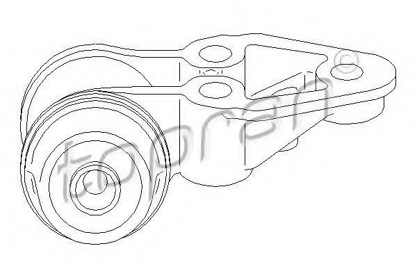 TOPRAN 109872 Втулка, балка мосту