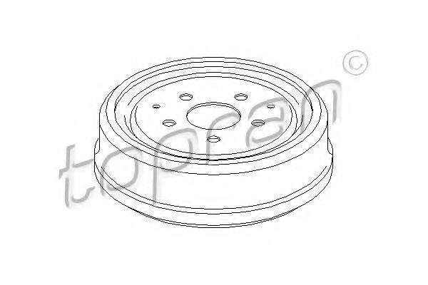 TOPRAN 103281 Гальмівний барабан