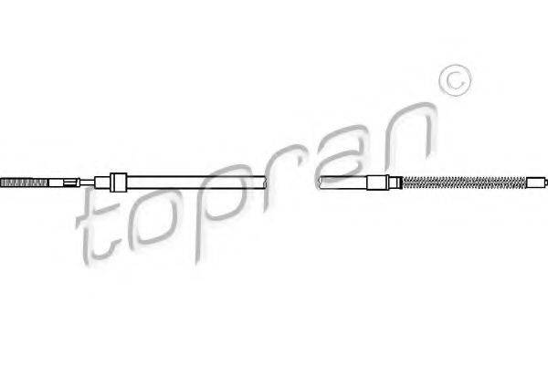 TOPRAN 108332 Трос, стоянкова гальмівна система