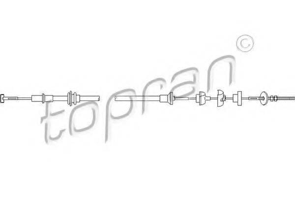 TOPRAN 111790 Трос, управління зчепленням