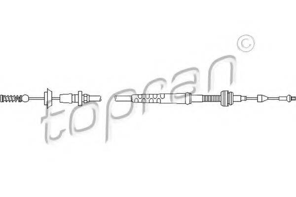 TOPRAN 109822 Тросик газу