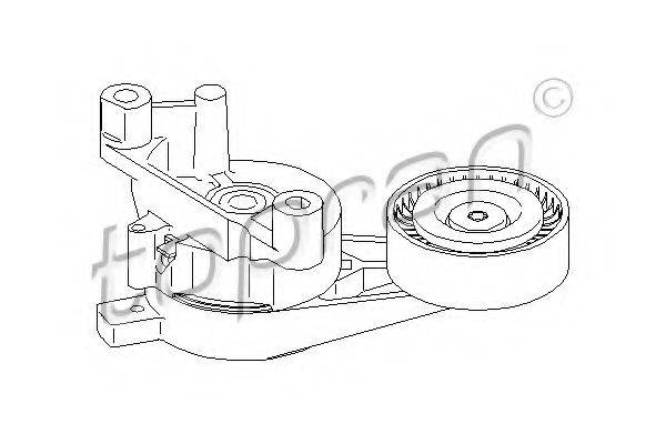 TOPRAN 110570 Натягувач ременя, клинового зубча