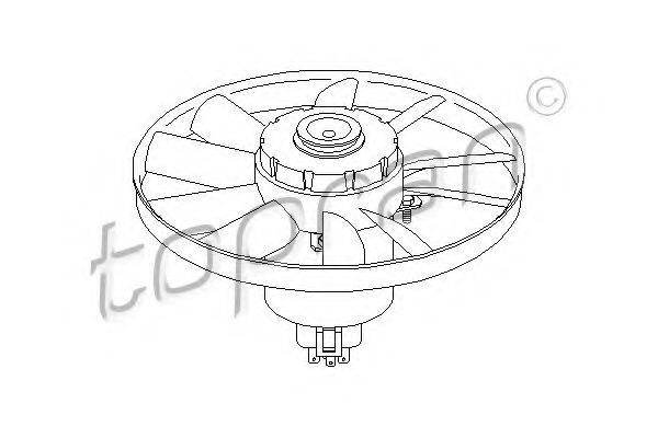 TOPRAN 103136 Вентилятор, охолодження двигуна