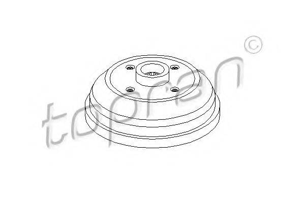TOPRAN 200765 Гальмівний барабан