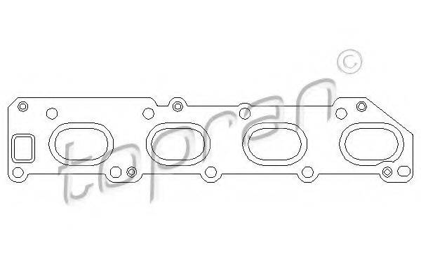 TOPRAN 207311 Прокладка, впускний колектор