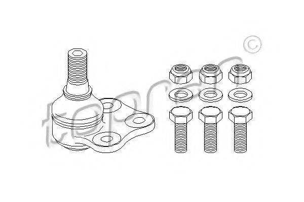 TOPRAN 207549 несучий / напрямний шарнір