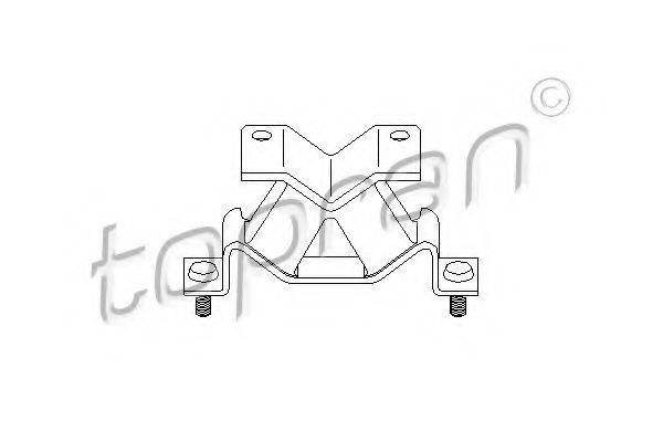 TOPRAN 205135 Підвіска, двигун