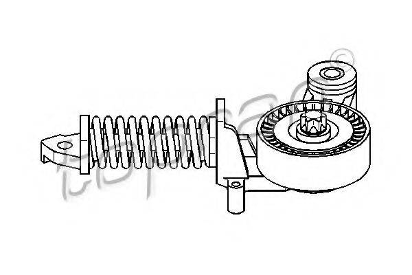TOPRAN 206230 Натяжний ролик, полікліновий ремінь