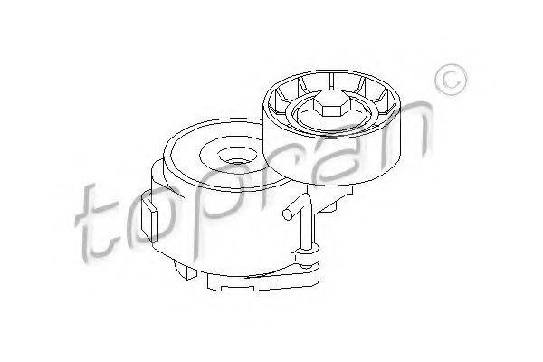 TOPRAN 206991 Натяжний ролик, полікліновий ремінь