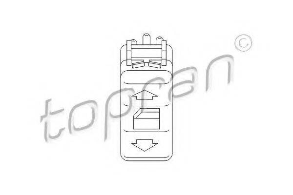 TOPRAN 401514 Вимикач, склопідйомник