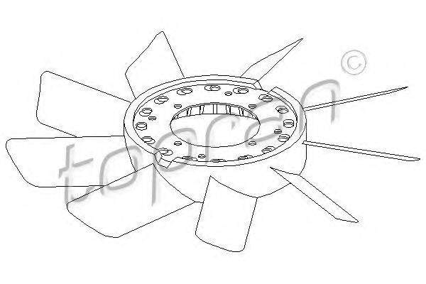 TOPRAN 500899 Крильчатка вентилятора, охолодження двигуна