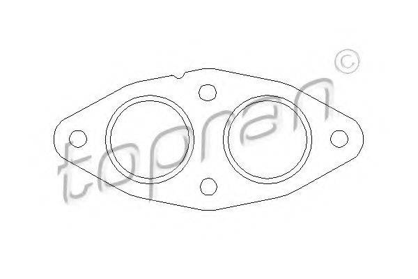 TOPRAN 501281 Прокладка, труба вихлопного газу