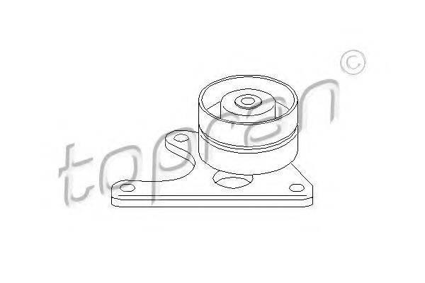 TOPRAN 720136 Паразитний / Ведучий ролик, зубчастий ремінь
