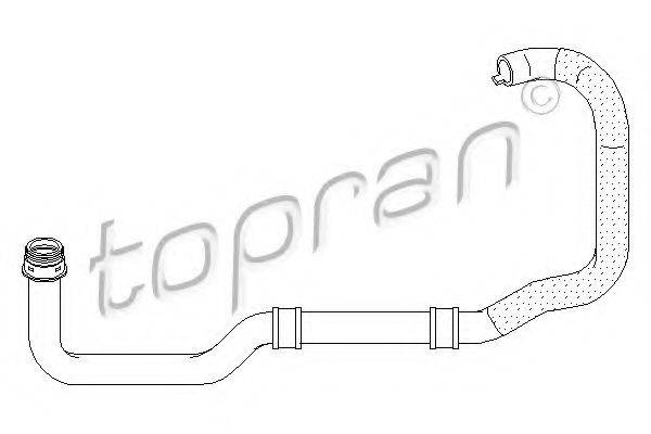 TOPRAN 721835 Шланг радіатора