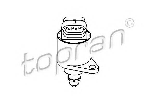 TOPRAN 721482 Поворотна заслінка, підведення повітря