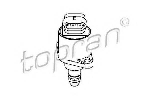 TOPRAN 721455 Поворотна заслінка, підведення повітря