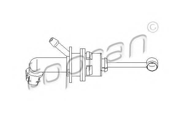 TOPRAN 721490 Головний циліндр, система зчеплення