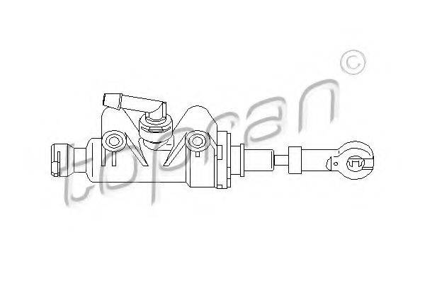 TOPRAN 721491 Головний циліндр, система зчеплення