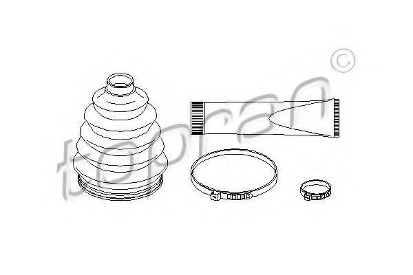 TOPRAN 722475 Комплект пильника, приводний вал