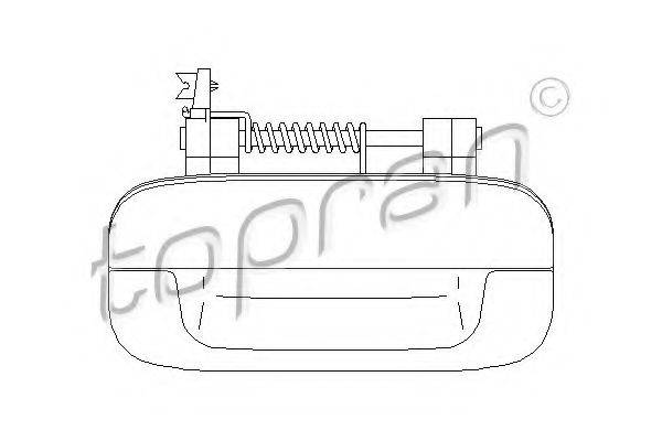TOPRAN 722387 Ручка дверей