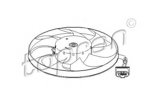 TOPRAN 111351 Вентилятор, охолодження двигуна