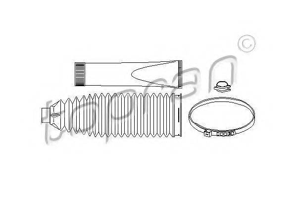 TOPRAN 207920 Комплект пильника, рульове керування