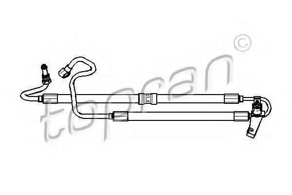 TOPRAN 501743 Гідравлічний шланг, кермо