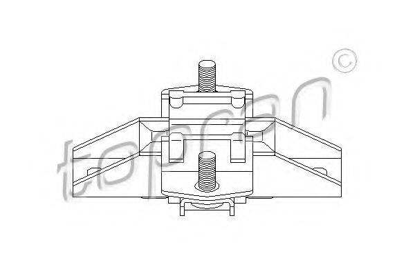 TOPRAN 407828 Підвіска, двигун