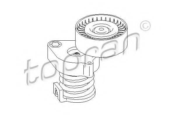 TOPRAN 407857 Натягувач ременя, клинового зубча