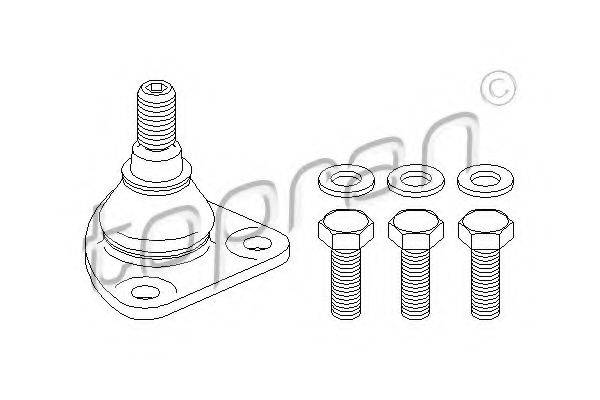 TOPRAN 722722 несучий / напрямний шарнір
