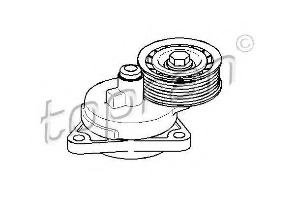 TOPRAN 302163 Натягувач ременя, клинового зубча