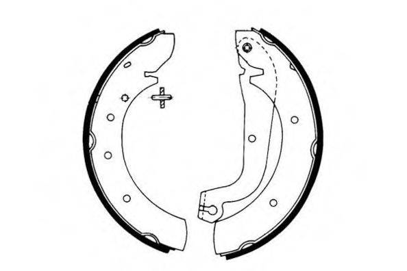 E.T.F. 090404 Комплект гальмівних колодок