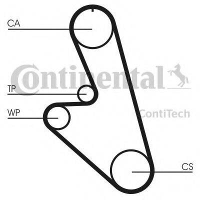 CONTITECH CT535 Ремінь ГРМ